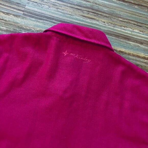 McKinley Doria Short Sleeve Shirt Top Sun Protect Dry Climate Travel Hiking - Picture 7 of 9